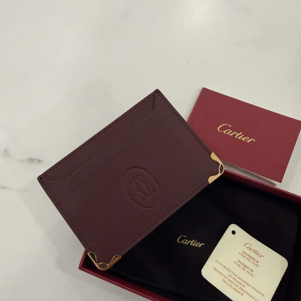 Cartier Must De Cartier Red Leather Card Holder